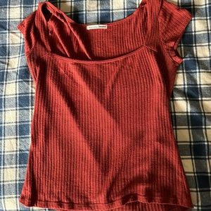 Reformation Bardot Top Size M - Rust